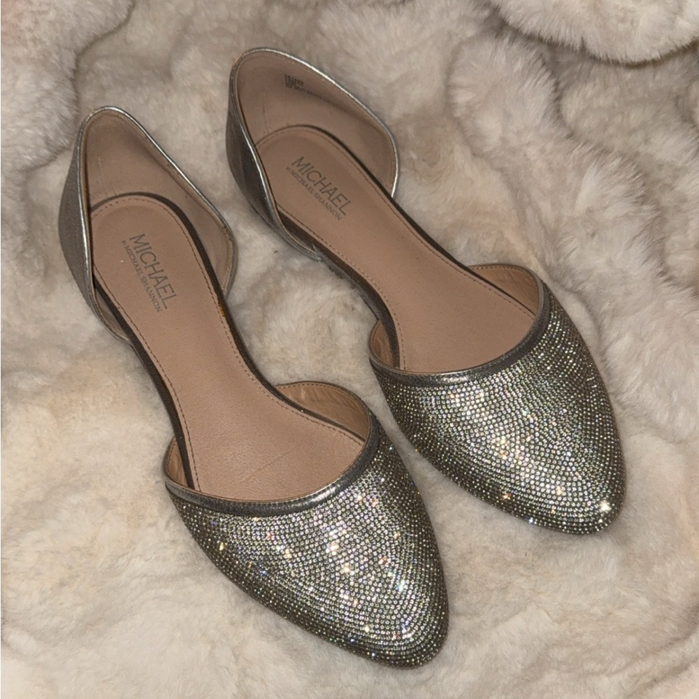 Michael Kors Silver  Women's Flats